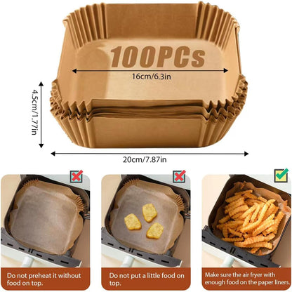 Airfryer Parchment Paper 100pcs